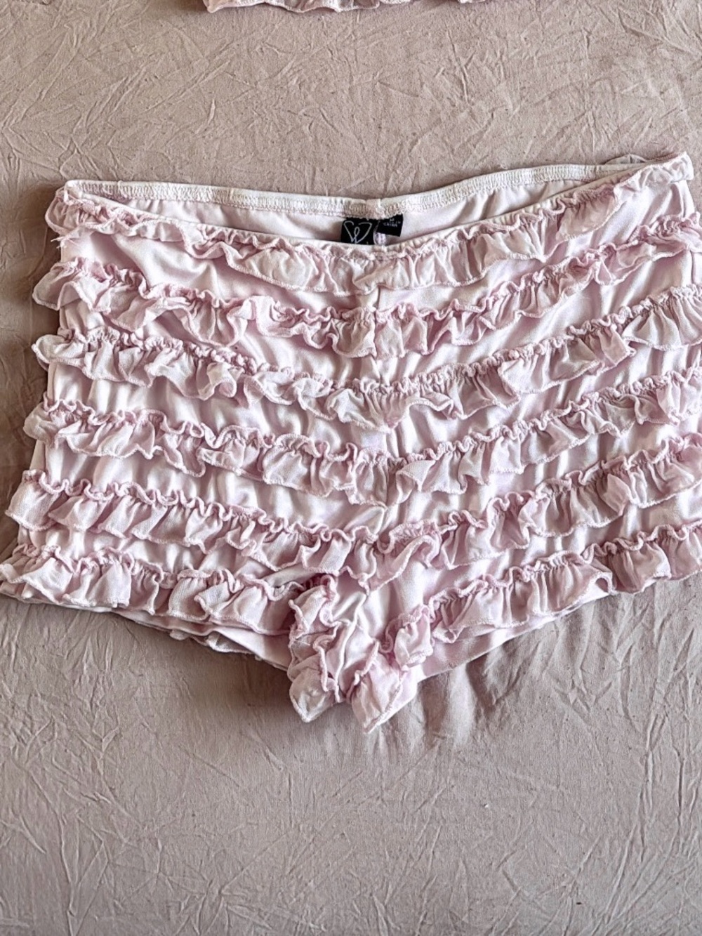 Ruffled Two-Piece Set in Light Pink - Picture 4 of 4